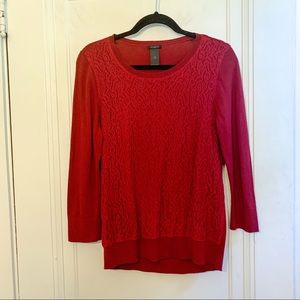 🤩Ann Taylor light weight lace sweater size medium